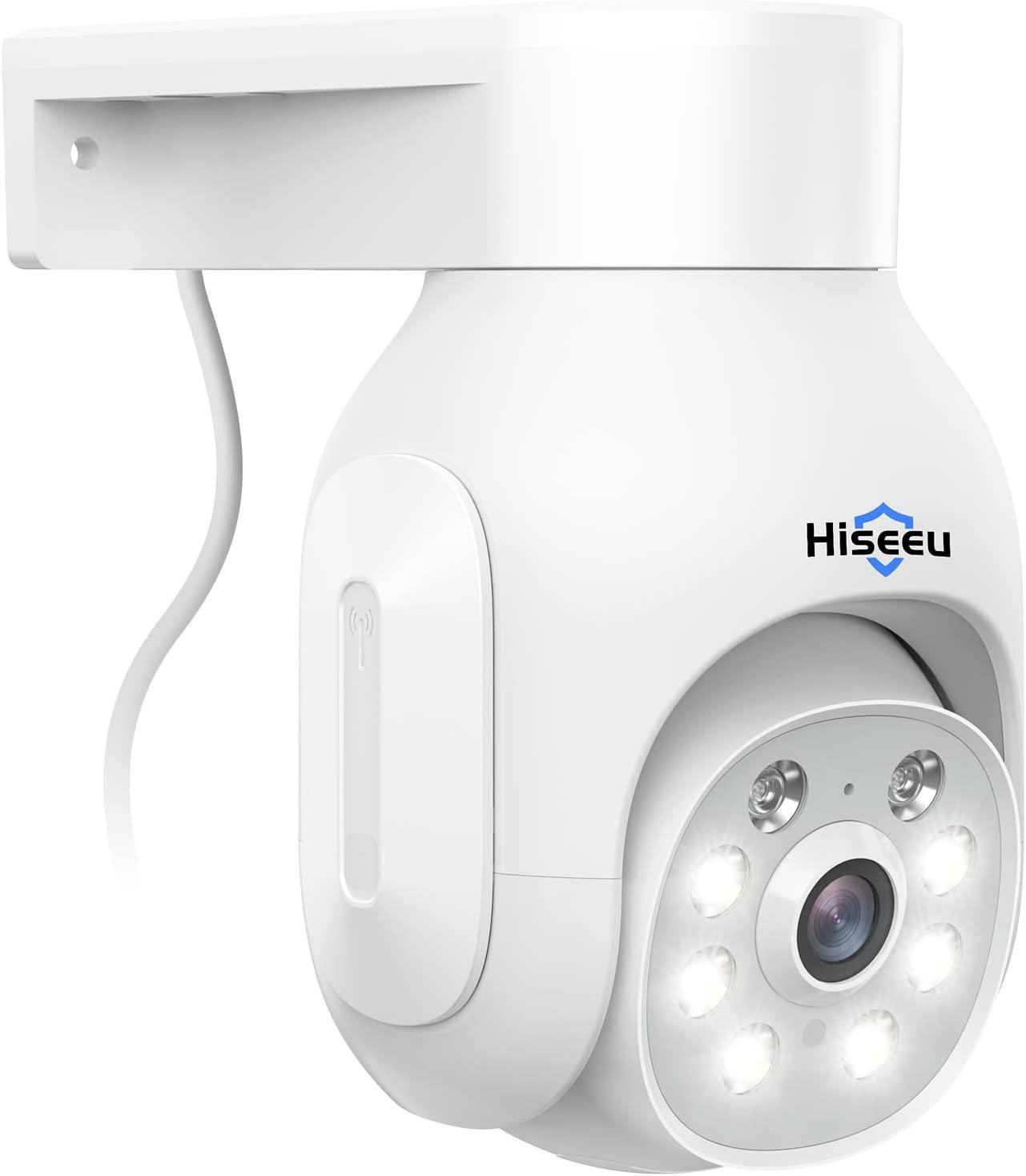 Hiseeu Security Camera Wireless Outdoor, 5MP Color Night Vision WiFi S