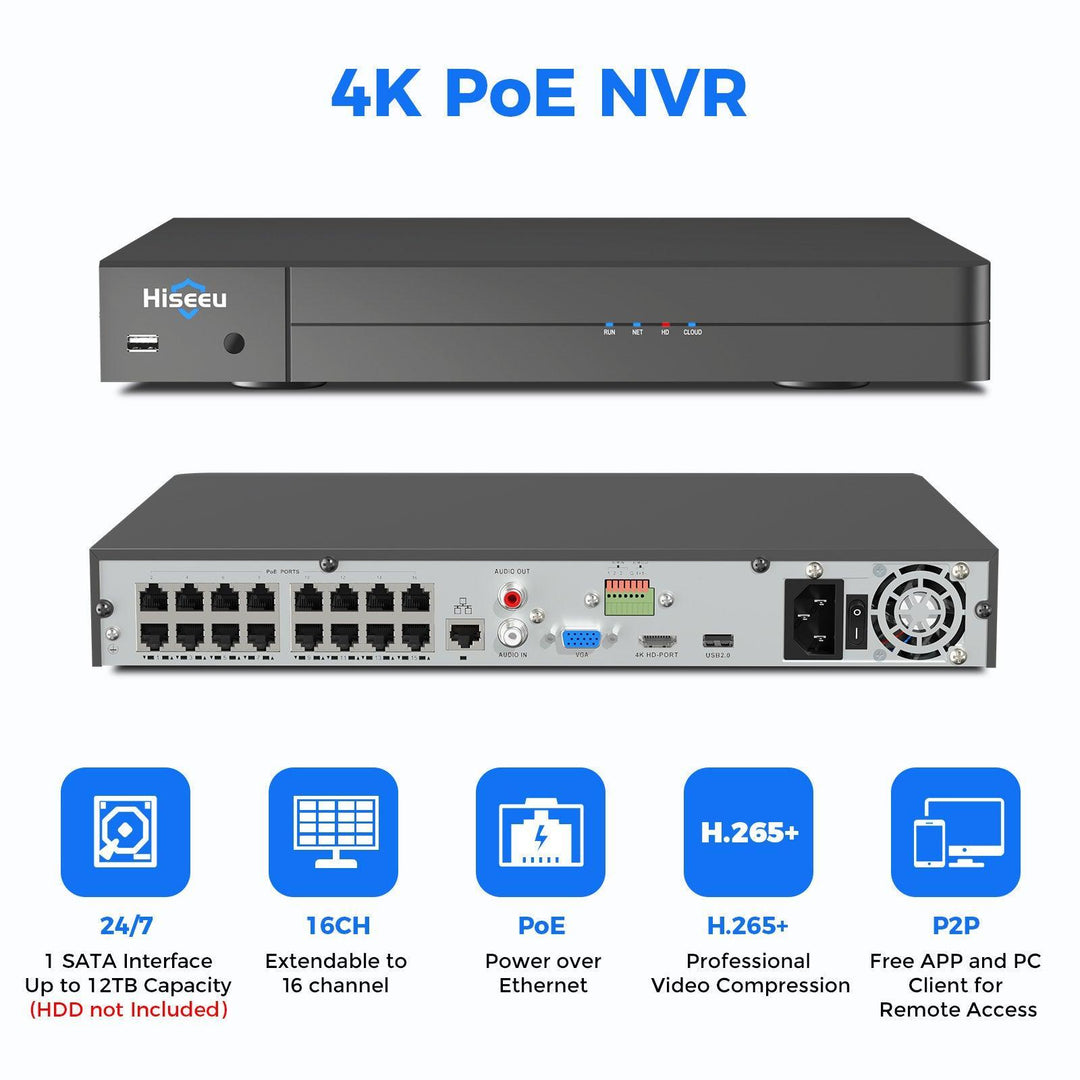 Holis 8-Channel 1080p Network Video Recorder NVR 8 Port POE HOLNVR086008P good