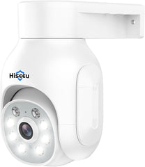 Hiseeu Security Camera Wireless Outdoor, 3MP PT WiFi Home Camera with Motion Detection, Color Night Vision, Siren/Motion/Light Alarm, 2-Way Audio, IP66 Weatherproof, Work with Alexa - Hiseeu