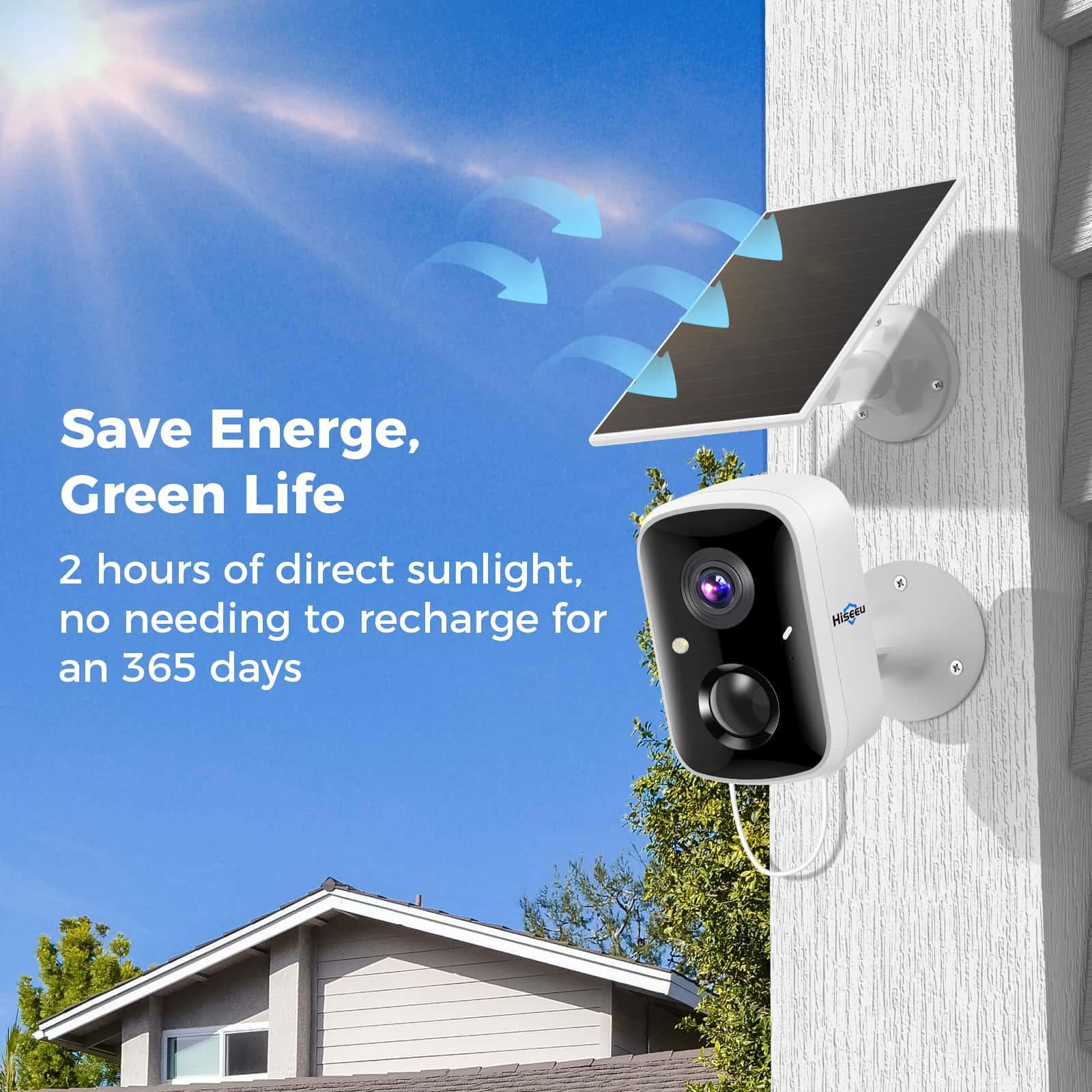 4MP Solar Battery Powered WiFi Smart Wireless Battery Camera With 2-Way Audio