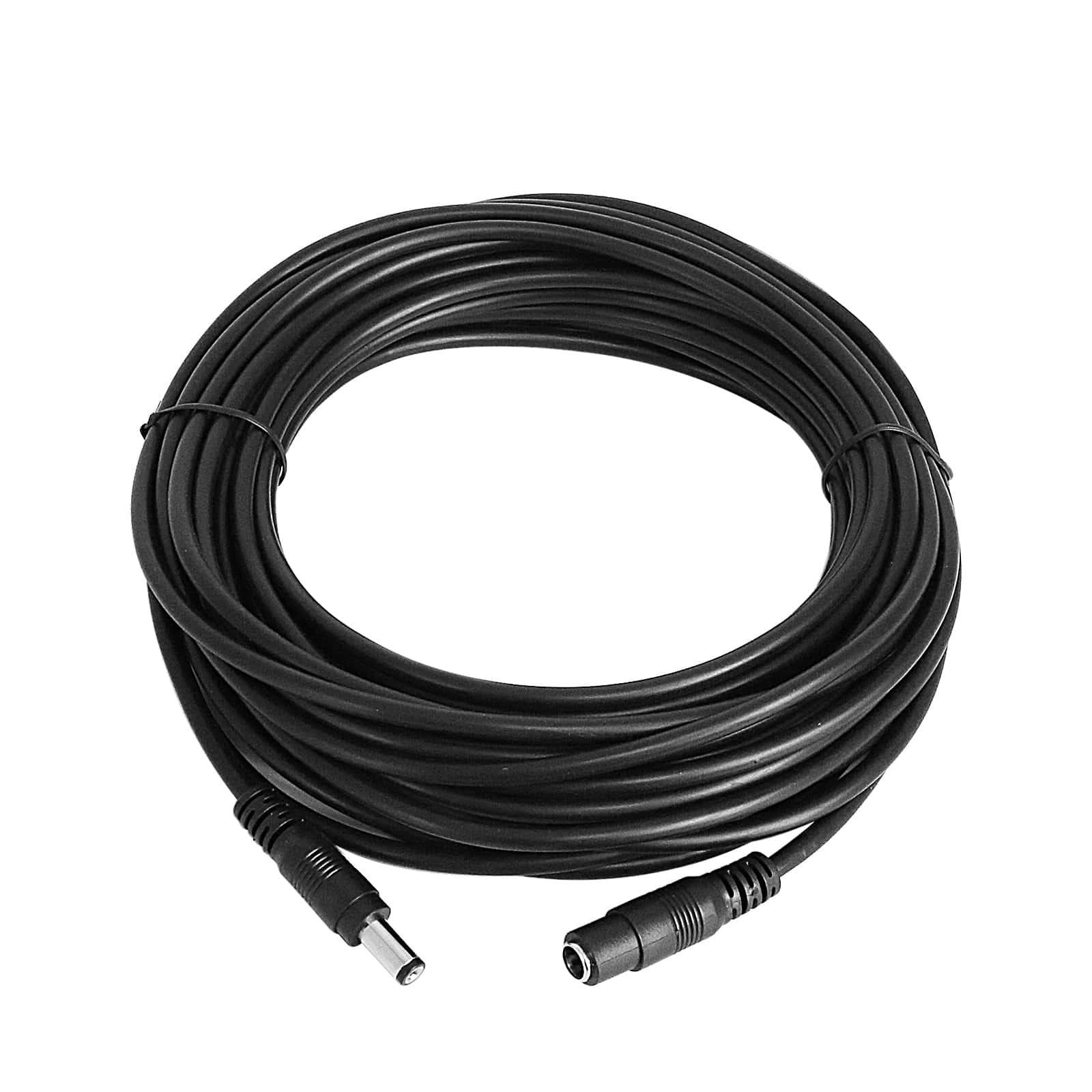 Hiseeu 30ft DC Power Extension Cable, 5.5mm x 2.1mm, 12V Extension Cord for Security Cameras, IP Camera, Standalone DVR, LED Display, Router, Invoice Printer