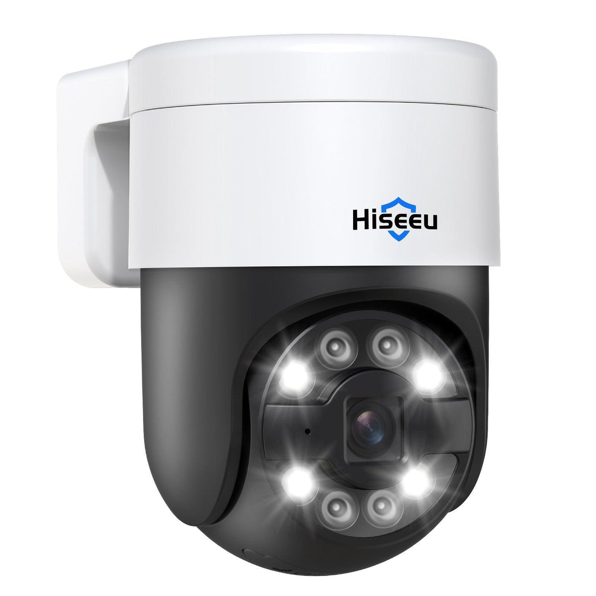 Hiseeu 【Auto Tracking +2-Way Audio】 5MP PoE Security Camera Outdoor,CCTV Home Security Cameras,PTZ 300°Pan 90 Tilt Digital Zoom,Spotlight Alarm, Human Detection, No Monthly Fee - Hiseeu