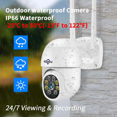 5MP PTZ 𝟯𝟲𝟬° 𝙑𝙞𝙚𝙬 Security Camera Outdoor with IP66 Waterproof