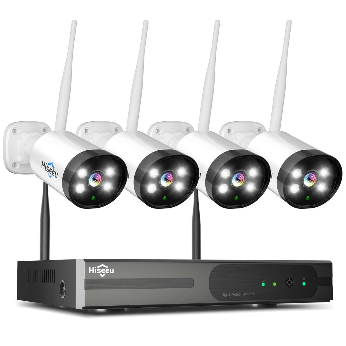 [Wireless,Expandable 10Channels NVR] 2k Wireless Security Camera System BUILD-IN HDD