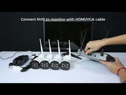 [Wireless,Expandable 10Channels NVR] 2k Wireless Security Camera System BUILD-IN HDD