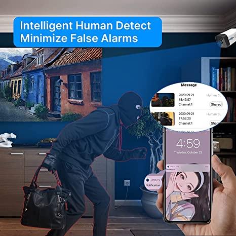 Hiseeu 4CH 8CH 16CH POE NVR For IP Security Surveillance Camera CCTV System 5MP 8MP 4K Audio Video Recorder Face Detect【No Hard Drive】 - Hiseeu