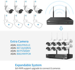 【No Power Adapter, No HDD】 16CH 5MP Full HD Security Network Video Recorder NVR System - Hiseeu